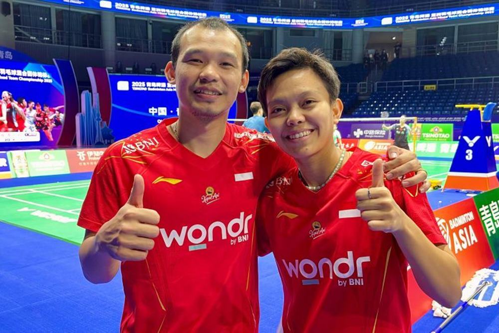 Hasil Final BAMTC 2025, Indonesia vs China: Rinov/Fadia Bawa Tim Merah Putih Unggul